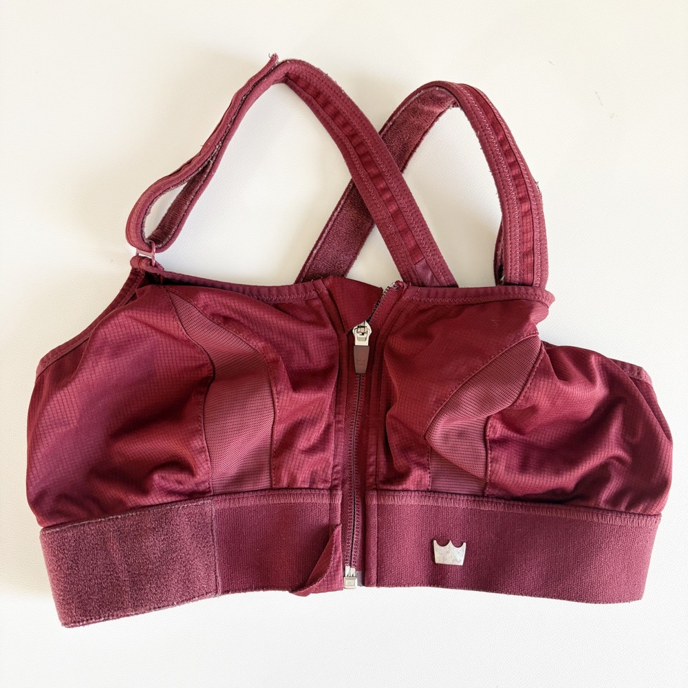 SHEFIT Women Luxe Maroon High Impact Adjustable Ultimate Sports Bra Size S